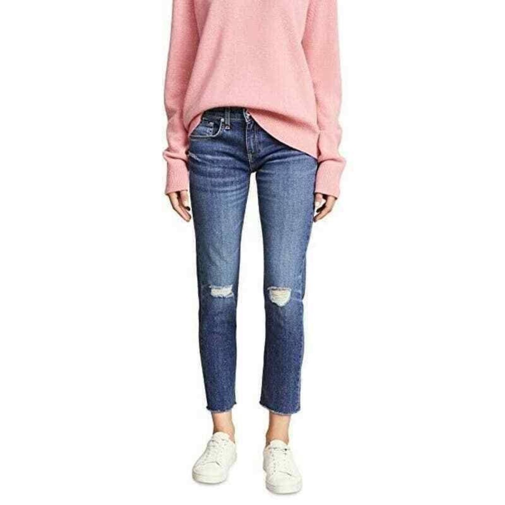 Rag & Bone Dre Capri Distressed Jeans Size 28